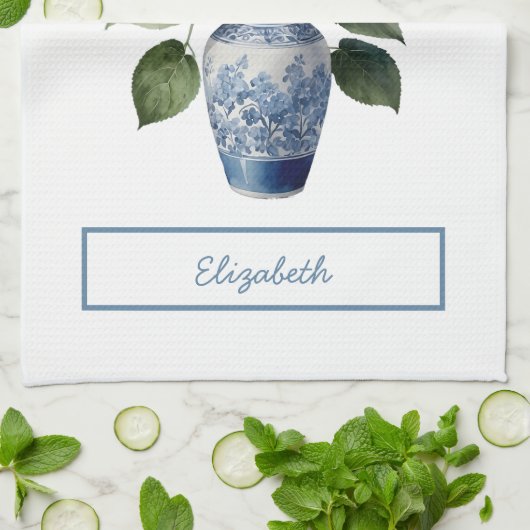 Schönes Bouquet-Hydrangea Geschirrtuch (Gefaltet)