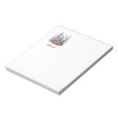 Schönes Bouquet mit Wasserfarben Notizblock (Rotiert)