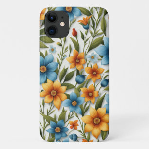 Schönes Bouquet von Spring Blue & Orange Blume Case-Mate iPhone Hülle