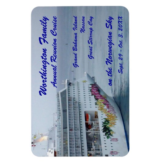 Schönes Bow Custom Cruise Magnet (Vertikal)