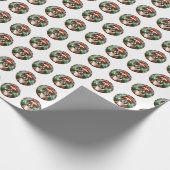 Schönes Boxer Dog Weihnachtsmuster Geschenkpapier (Ecke)