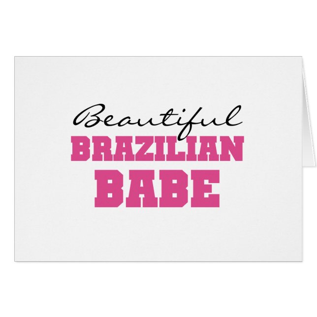 Schönes brasilianisches Baby (Vorderseite (Horizontal))