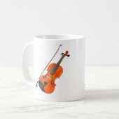 Schönes Bratschenmusikinstrument Kaffeetasse (Vorderseite Links)