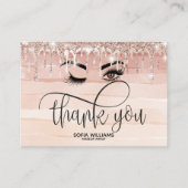 Schönes braunes Auge mit goldener Kronenpflege Empfehlungskarte (Vorderseite)