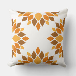 schönes braunes Blumenkissen Kissen