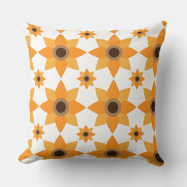 schönes braunes Blumenkissen Kissen