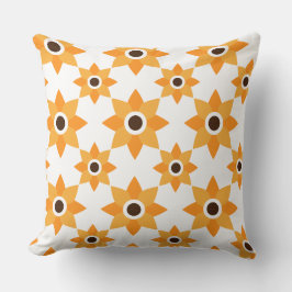 schönes braunes Blumenkissen Kissen