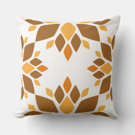 schönes braunes Blumenkissen Kissen