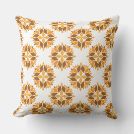 schönes braunes Blumenkissen Kissen