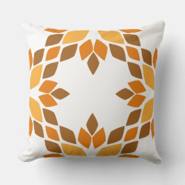 schönes braunes Blumenkissen Kissen