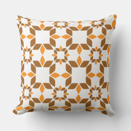 schönes braunes Blumenkissen Kissen