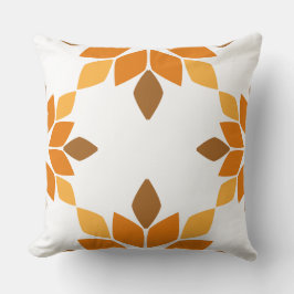 schönes braunes Blumenkissen Kissen