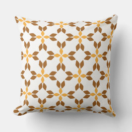 schönes braunes Blumenkissen Kissen