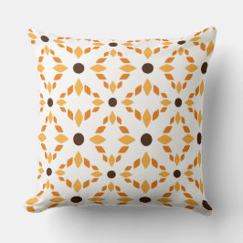 schönes braunes Blumenkissen Kissen