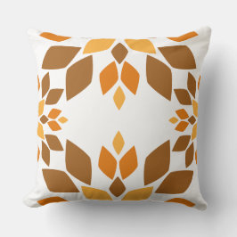 schönes braunes Blumenkissen Kissen