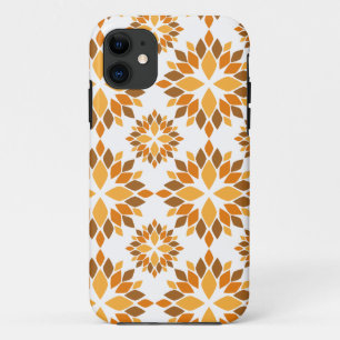 schönes braunes Blumenmuster Case-Mate iPhone Hülle