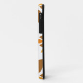 schönes braunes Blumenmuster Case-Mate iPhone Hülle (Hinten/Links)