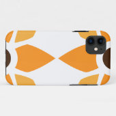 schönes braunes Blumenmuster Case-Mate iPhone Hülle (Rückseite (Horizontal))