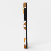 schönes braunes Blumenmuster Case-Mate iPhone Hülle (Hinten/Links)