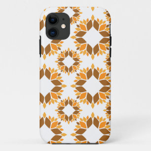 schönes braunes Blumenmuster Case-Mate iPhone Hülle