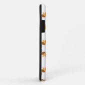 schönes braunes Blumenmuster Case-Mate iPhone Hülle (Hinten/Rechts)