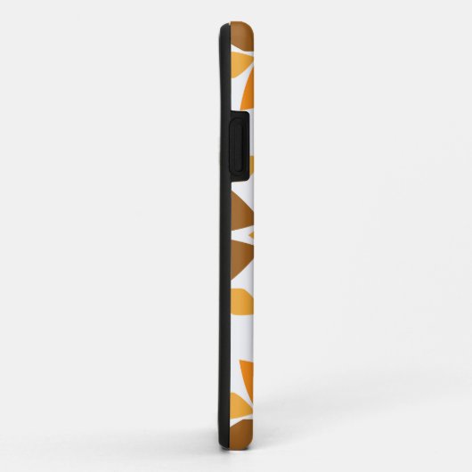 schönes braunes Blumenmuster Case-Mate iPhone Hülle (Hinten/Rechts)