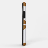 schönes braunes Blumenmuster Case-Mate iPhone Hülle (Hinten/Rechts)