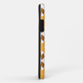 schönes braunes Blumenmuster Case-Mate iPhone Hülle (Hinten/Rechts)