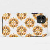 schönes braunes Blumenmuster Case-Mate iPhone Hülle (Rückseite (Horizontal))