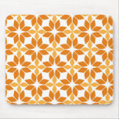 schönes braunes Blumenmuster Mousepad (Vorne)