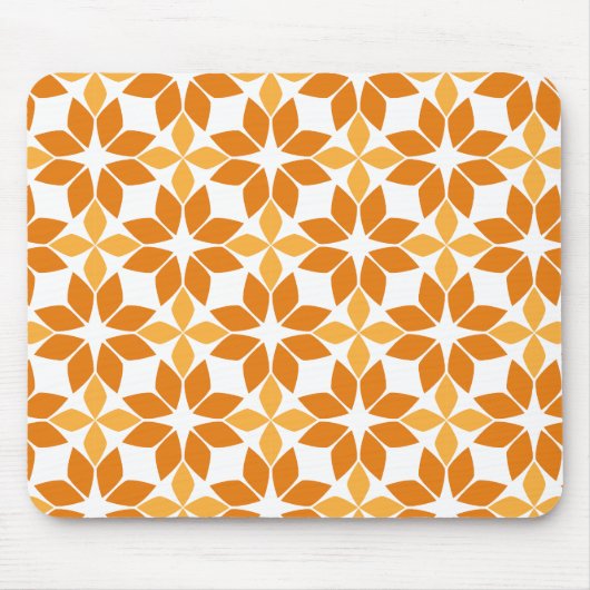 schönes braunes Blumenmuster Mousepad (Vorne)