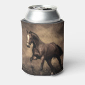Schönes, braunes Pferdekissen Dosenkühler (Kanne Rückseite)