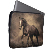 Schönes, braunes Pferdekissen Laptopschutzhülle (Vorne Rechts)