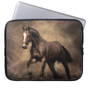 Schönes, braunes Pferdekissen Laptopschutzhülle