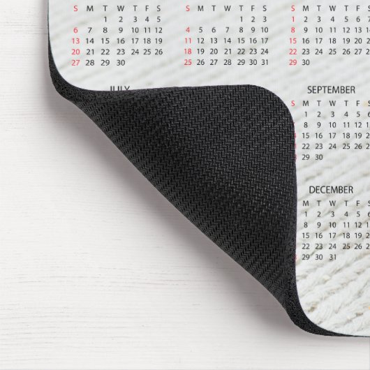 Schönes braunes Welpe 2025 Dog Calendar Mousepad (Ecke)