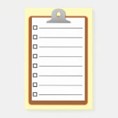 Schönes, braunes Whitepaper mit Zwischenablage, Ch Post-it Klebezettel (Vorderseite)