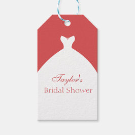 Schönes Brautkleid Geschenkanhänger