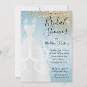 Schönes Brautparty - Baby Blue Einladung (Vorderseite)