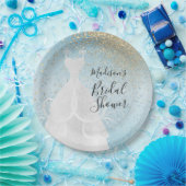 Schönes Brautparty - Baby Blue Pappteller (Party)
