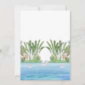 Schönes Brautparty des Dschungels Einladung (Rückseite)