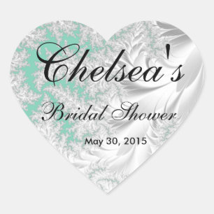 Schönes Brautparty   DIY Hintergrundfarbe Herz-Aufkleber