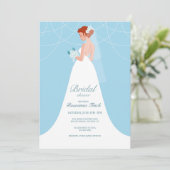 Schönes Brautparty Einladung (Stehend Vorderseite)