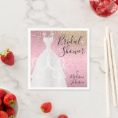 Schönes Brautparty - Hübsch rosa Serviette (Beispiel)