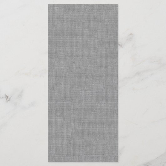 Schönes Brautparty-Menü von Linen Menükarte (Rückseite)