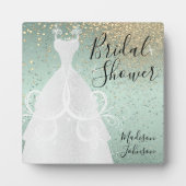 Schönes Brautparty - Minzgrün Fotoplatte (Vorderseite)