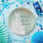 Schönes Brautparty - Minzgrün Pappteller (Party)