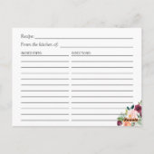 Schönes Brautparty mit Blumenrahmen Postkarte (Rückseite)