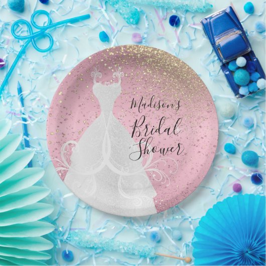 Schönes Brautparty - PInk Paper Teller (Party)