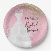 Schönes Brautparty - PInk Paper Teller (Vorderseite)