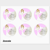 Schönes Brautparty Runder Aufkleber (Blatt)